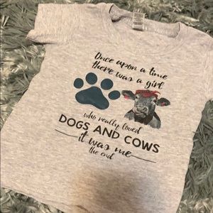 Toddler cow shirt